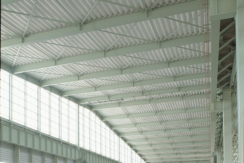 Fire-proofing insulation material for corrugated steel roof